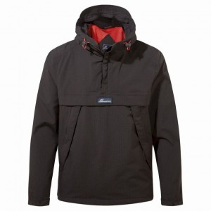 Craghoppers Anderson Cagoule Vanntett Jakke Herre Svarte | 7314JIZDV