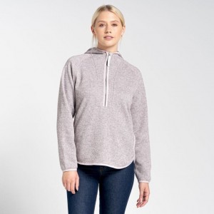 Craghoppers Elena Half Zip Hettegensere Dame Rosa | 6174JODCV