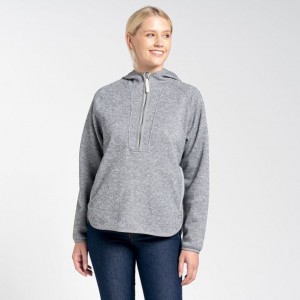 Craghoppers Elena Half Zip Hettegensere Dame Grå | 2417SDZQG