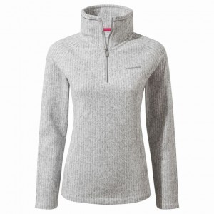 Craghoppers Eveline Half Zip Fleecegensere Dame Grå | 4625HGJIL