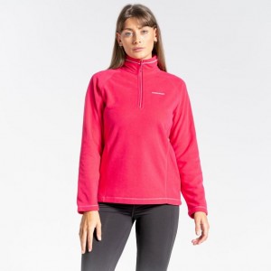 Craghoppers Miska Half Zip Fleecegensere Dame Rosa | 7190XALGD