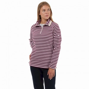 Craghoppers Natalia Half Zip Fleecegensere Dame Lilla | 4017UDPIY