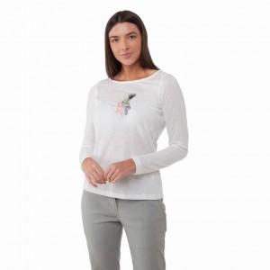 Craghoppers NosiLife Erin Long Sleeve T-skjorte Dame Hvite | 1437UFRBL