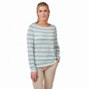 Craghoppers NosiLife Erin Long Sleeve T-skjorte Dame Turkis | 0576LHCQF