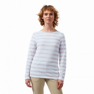 Craghoppers NosiLife Erin Long Sleeve T-skjorte Dame Lilla | 7635QEBYI