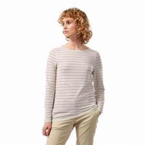 Craghoppers NosiLife Erin Long Sleeve T-skjorte Dame Multicolor | 2397AMZNX