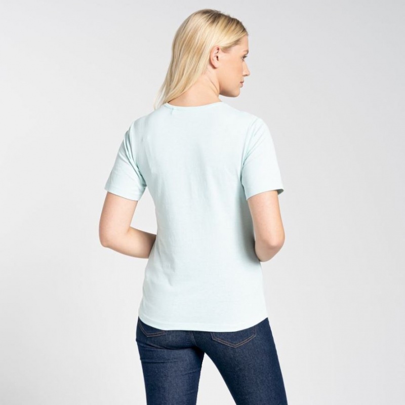 Craghoppers Ally Kort Sleeve T-skjorte Dame Mint | 0378GSYDU