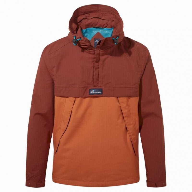 Craghoppers Anderson Cagoule Vanntett Jakke Herre Rød Oransje | 0594TZEDC