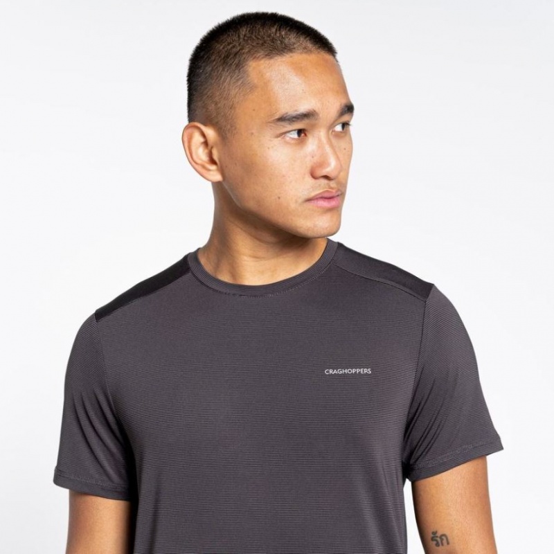 Craghoppers Atmos Kort Sleeve T-skjorte Herre Svarte | 6195XRJBN