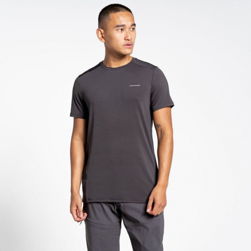 Craghoppers Atmos Kort Sleeve T-skjorte Herre Svarte | 6195XRJBN