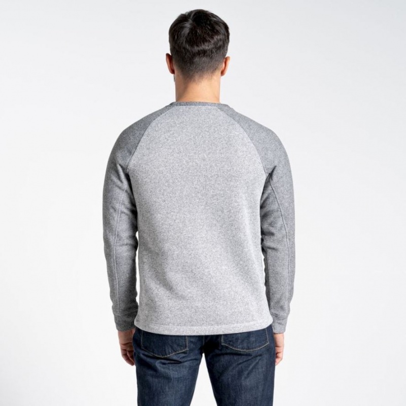 Craghoppers Barker Jumper Fleecegensere Herre Grå | 3829GCSMT