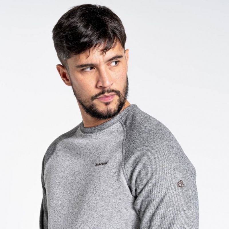 Craghoppers Barker Jumper Fleecegensere Herre Grå | 3829GCSMT