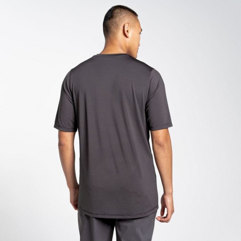 Craghoppers Belardo Kort Sleeve T-skjorte Herre Svarte | 5016WGCTX