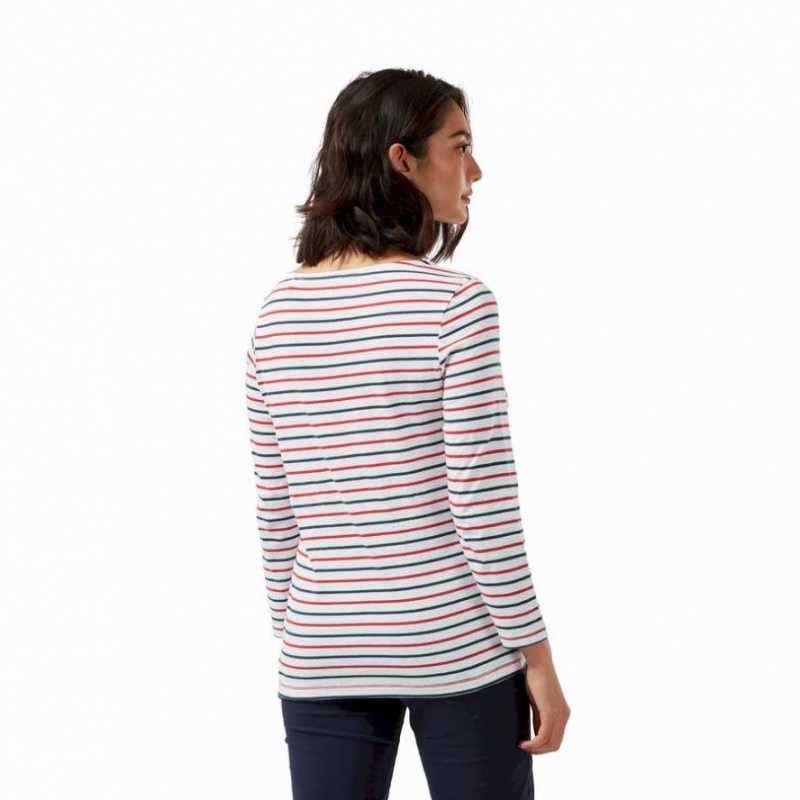 Craghoppers Blanca 3/4 Sleeved T-skjorte Dame Multicolor | 7980RXTUW