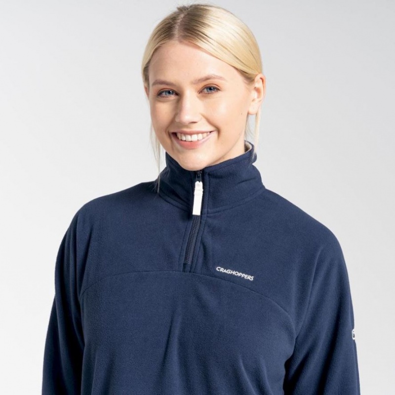 Craghoppers Cabrillo Half Zip Fleecegensere Dame Marineblå | 3587PNVXM