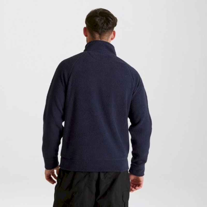 Craghoppers Cason Half Zip Fleecegensere Herre Marineblå | 8937ENJWP