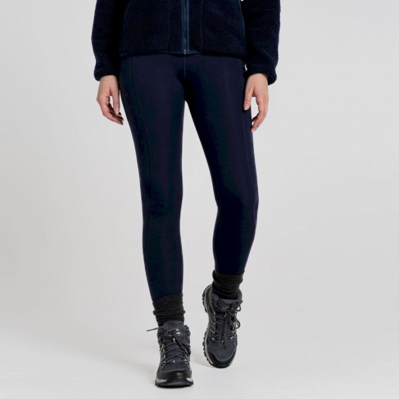 Craghoppers Compression Thermal Leggings Dame Marineblå | 9875JOLAX