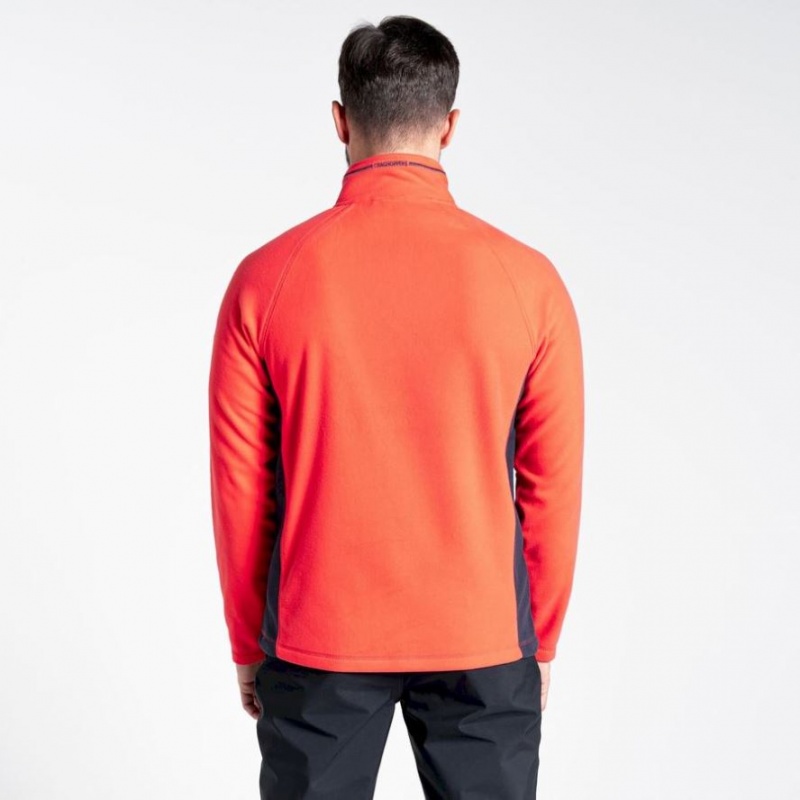 Craghoppers Corey Half Zip Fleecegensere Herre Oransje | 8197RHISY