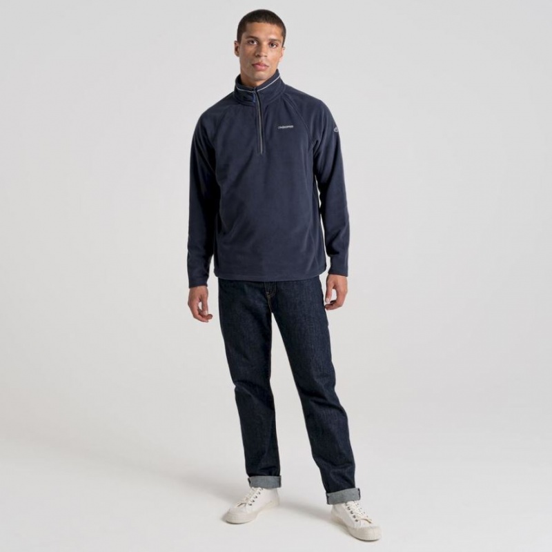 Craghoppers Corey Half Zip Fleecegensere Herre Marineblå | 8704ULIMV