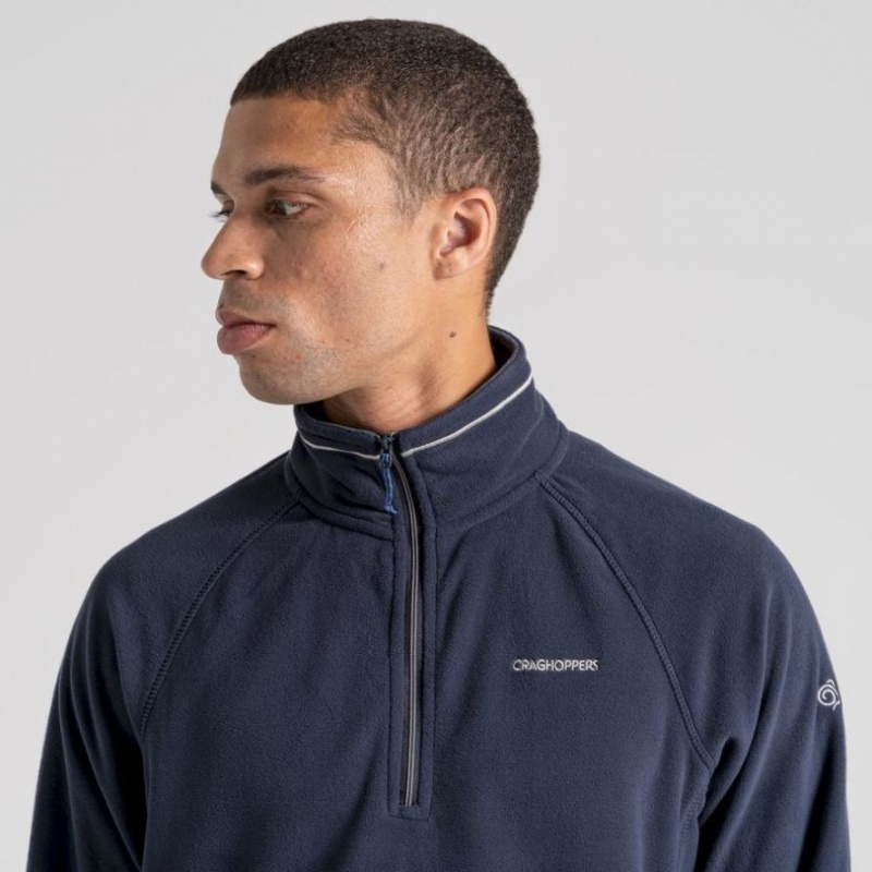 Craghoppers Corey Half Zip Fleecegensere Herre Marineblå | 8704ULIMV