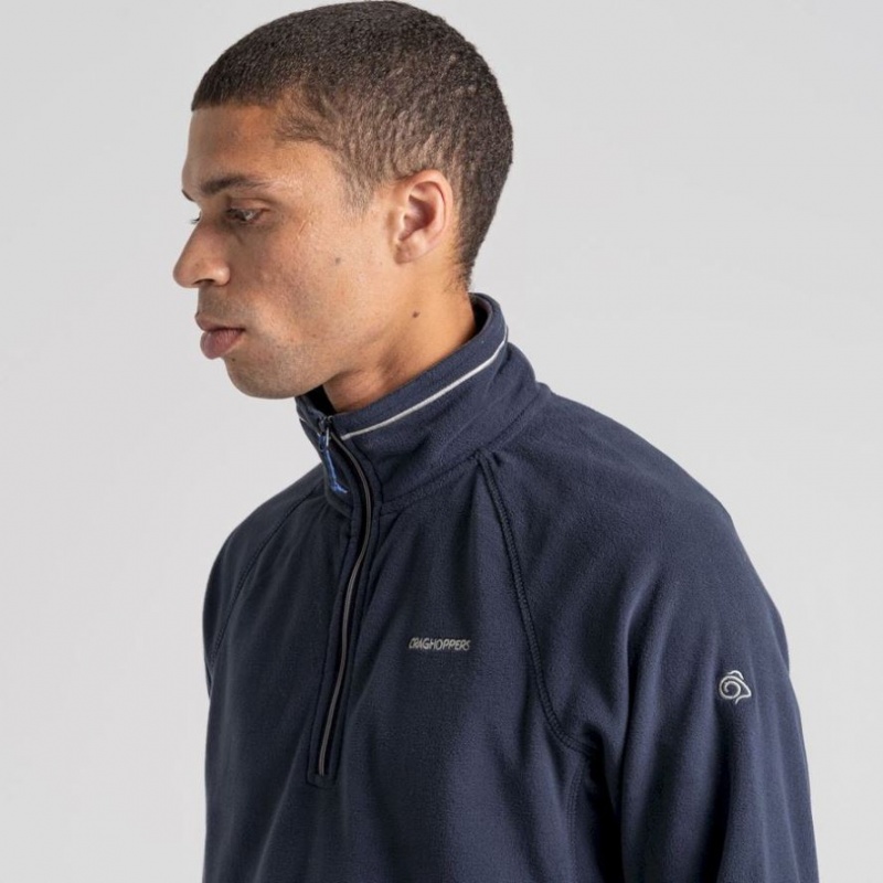 Craghoppers Corey Half Zip Fleecegensere Herre Marineblå | 8704ULIMV