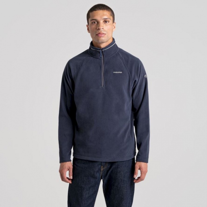 Craghoppers Corey Half Zip Fleecegensere Herre Marineblå | 8704ULIMV