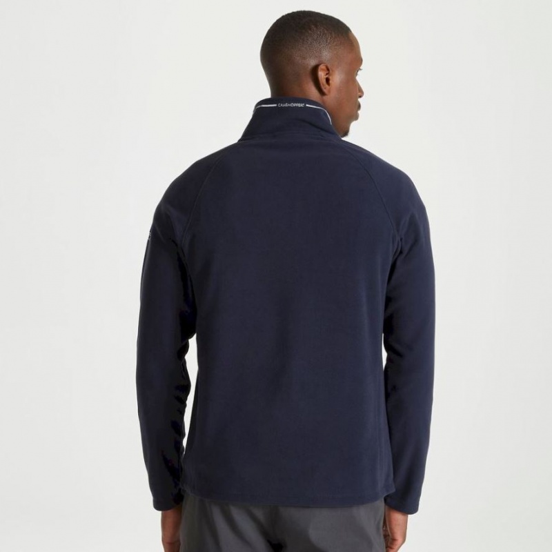 Craghoppers Corey Half Zip Fleecegensere Herre Marineblå | 4705HBFET