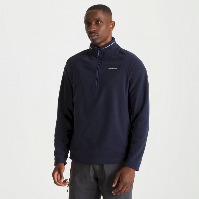 Craghoppers Corey Half Zip Fleecegensere Herre Marineblå | 4705HBFET