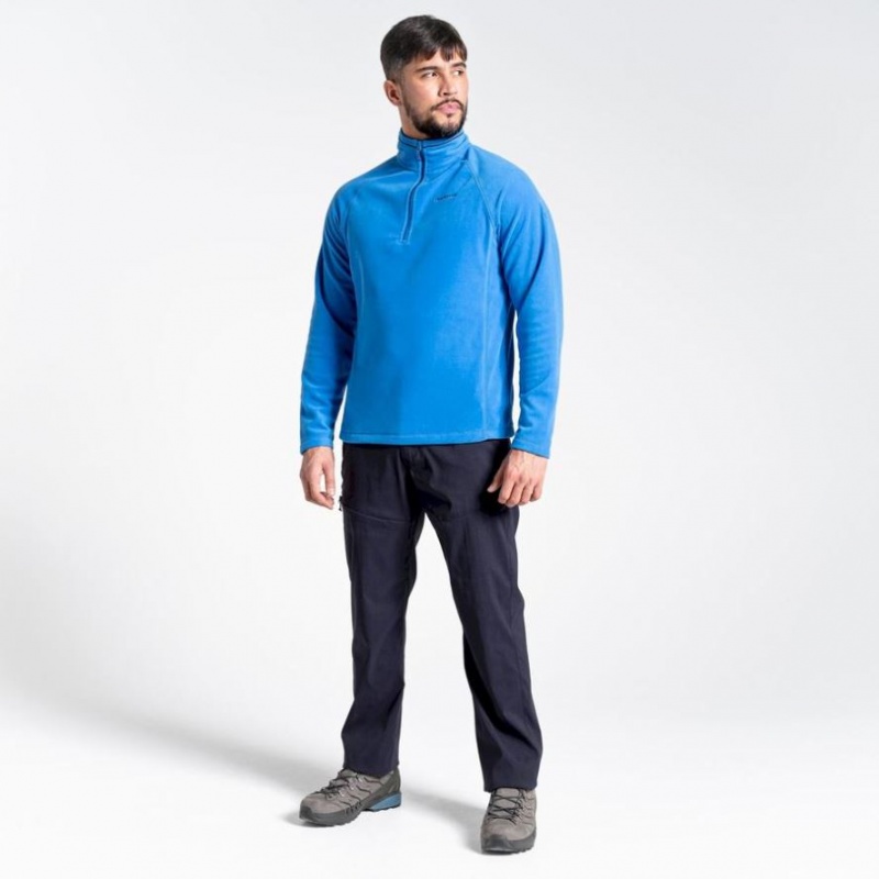 Craghoppers Corey Half Zip Fleecegensere Herre Blå | 4679KMTHP