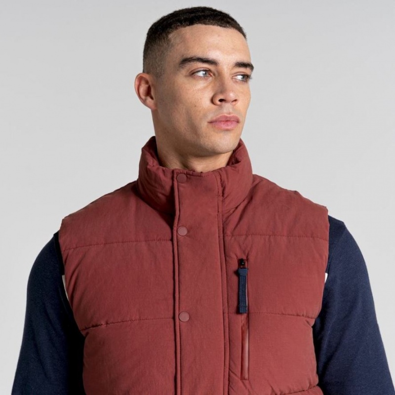 Craghoppers Dunbeath Vest Herre Rød | 0576ZLFEH