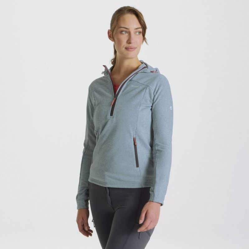 Craghoppers Dynamic Half Zip Hettegensere Dame Turkis | 5168JOGPE