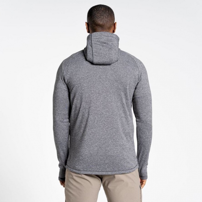 Craghoppers Dynamic Hette Half Zip T-skjorte Herre Grå | 7954EQADN