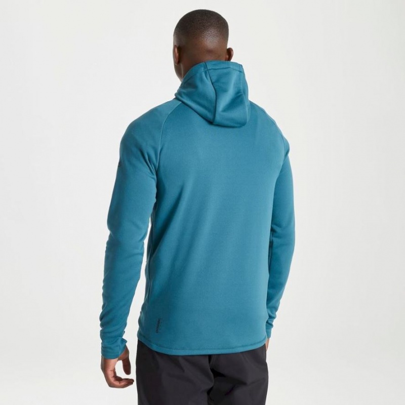 Craghoppers Dynamic Hette Half Zip Vinter Fleecegensere Herre Blå | 4617BXRCP