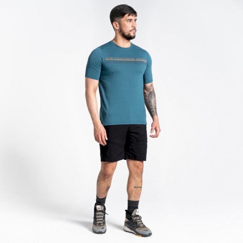 Craghoppers Dynamic Kort Sleeve T-skjorte Herre Turkis | 2903CXKWY