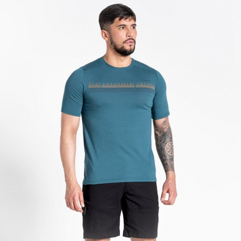 Craghoppers Dynamic Kort Sleeve T-skjorte Herre Turkis | 2903CXKWY