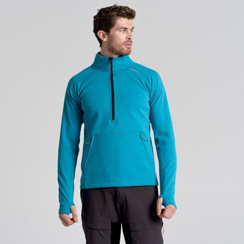 Craghoppers Dynamic Pro Half Zip Fleecegensere Herre Blå | 4681OJAVH