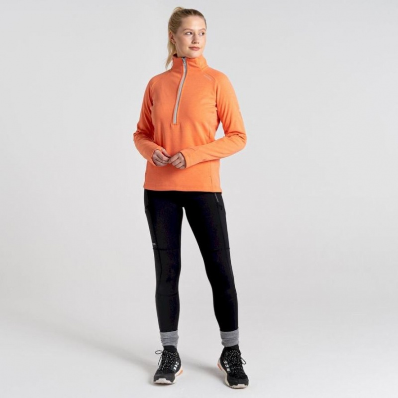 Craghoppers Dynamic Pro Half Zip Fleecegensere Dame Korall | 1906QWRXC