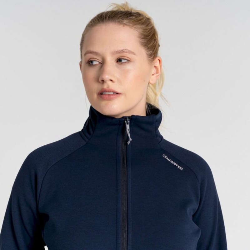 Craghoppers Dynamic Pro Half Zip Fleecegensere Dame Marineblå | 1927NBWCV