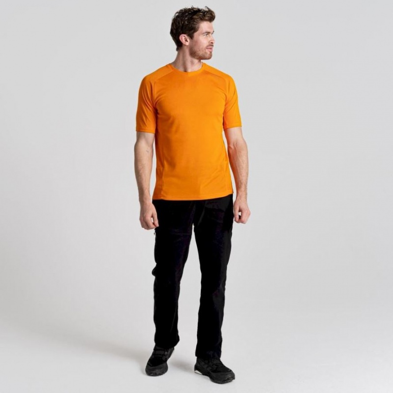 Craghoppers Dynamic Pro Kort Sleeve T-skjorte Herre Oransje | 3147WTXGD