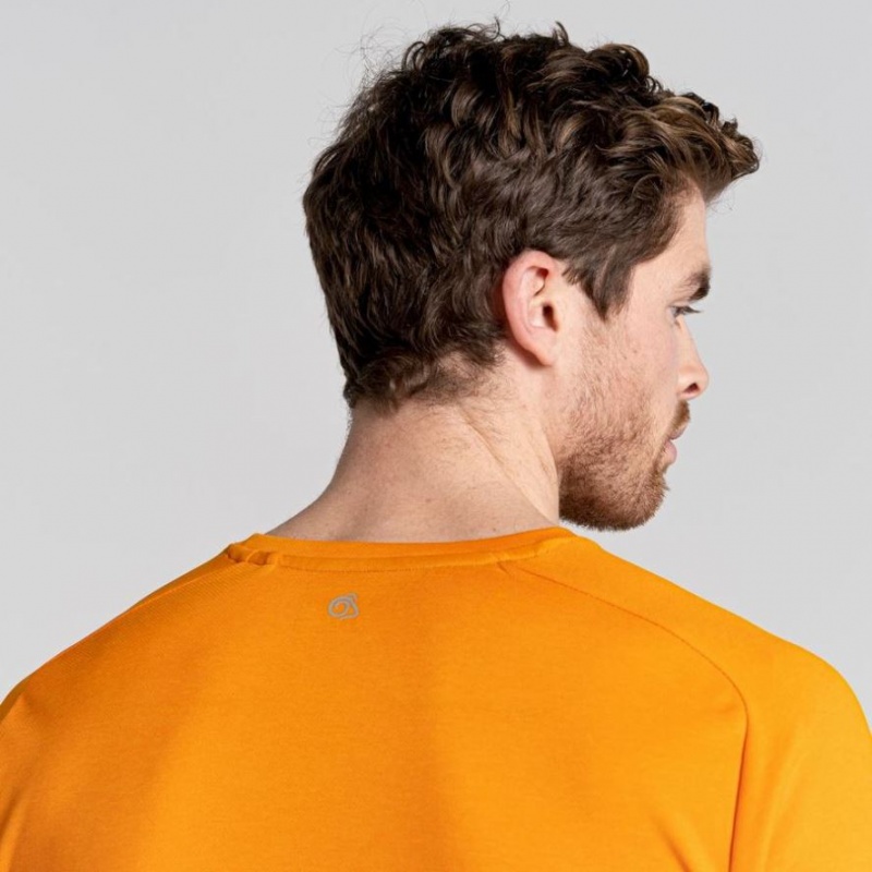 Craghoppers Dynamic Pro Kort Sleeve T-skjorte Herre Oransje | 3147WTXGD