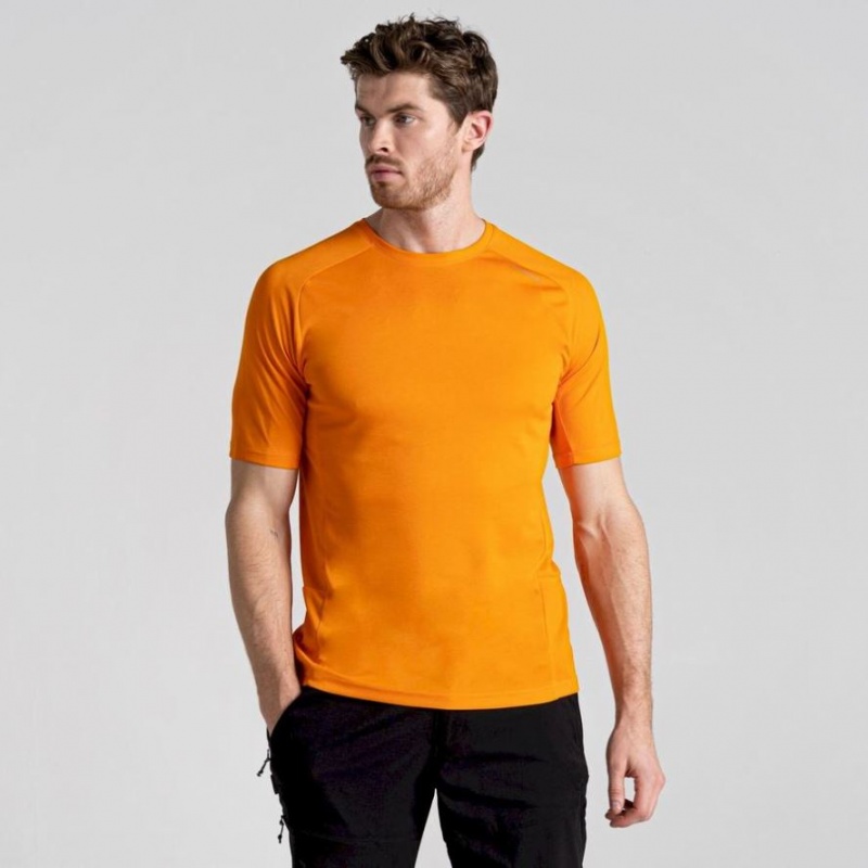 Craghoppers Dynamic Pro Kort Sleeve T-skjorte Herre Oransje | 3147WTXGD