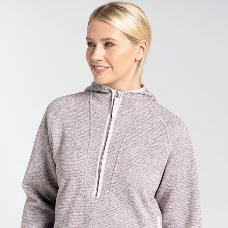 Craghoppers Elena Half Zip Hettegensere Dame Rosa | 6174JODCV