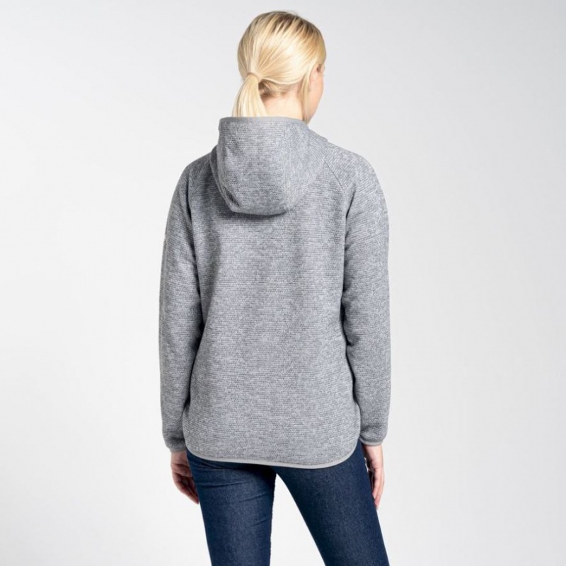 Craghoppers Elena Half Zip Hettegensere Dame Grå | 2417SDZQG