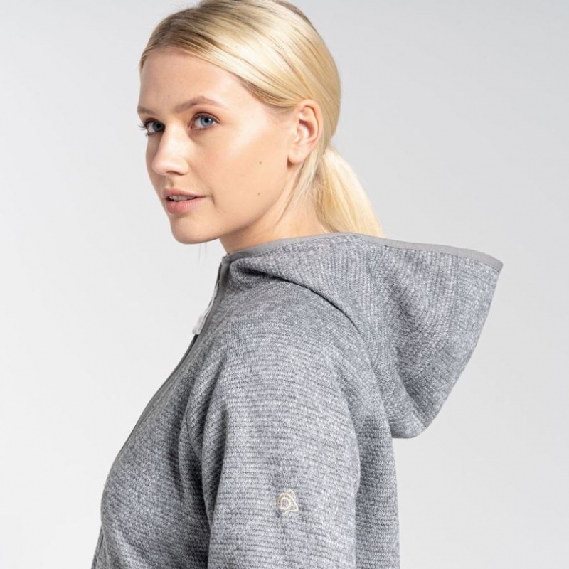 Craghoppers Elena Half Zip Hettegensere Dame Grå | 2417SDZQG