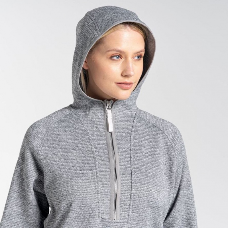 Craghoppers Elena Half Zip Hettegensere Dame Grå | 2417SDZQG