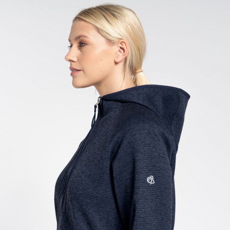 Craghoppers Elena Half Zip Hettegensere Dame Marineblå | 5943SXPMK