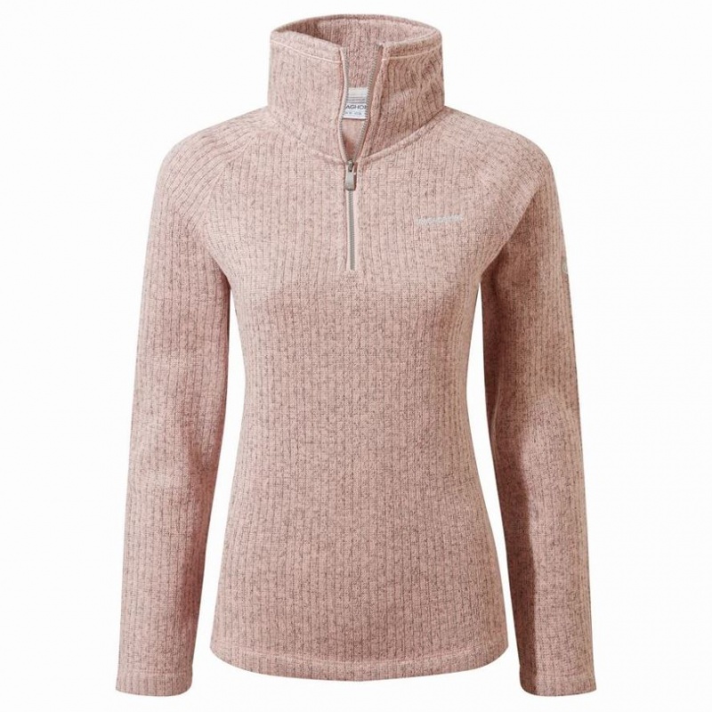 Craghoppers Eveline Half Zip Fleecegensere Dame Rosa | 1394FRSJW