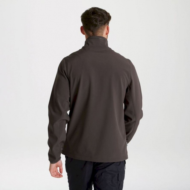 Craghoppers Expert Basecamp Softshell Jakke Herre Mørke Brune | 1576XKNFC