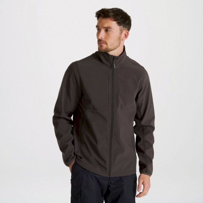 Craghoppers Expert Basecamp Softshell Jakke Herre Mørke Brune | 1576XKNFC