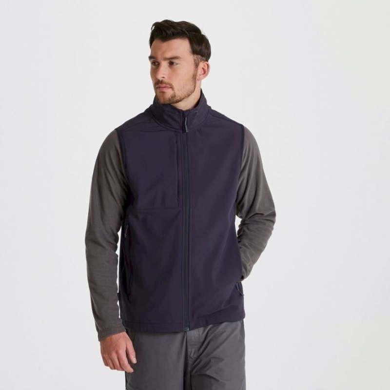 Craghoppers Expert Basecamp Softshell Vest Herre Marineblå | 2473HDOEY